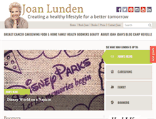Tablet Screenshot of joanlunden.com